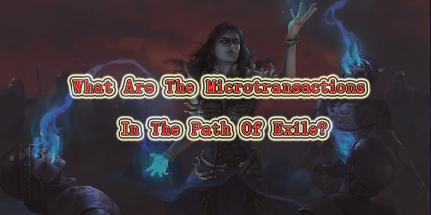 What Are The Microtransactions In The Path Of Exile?